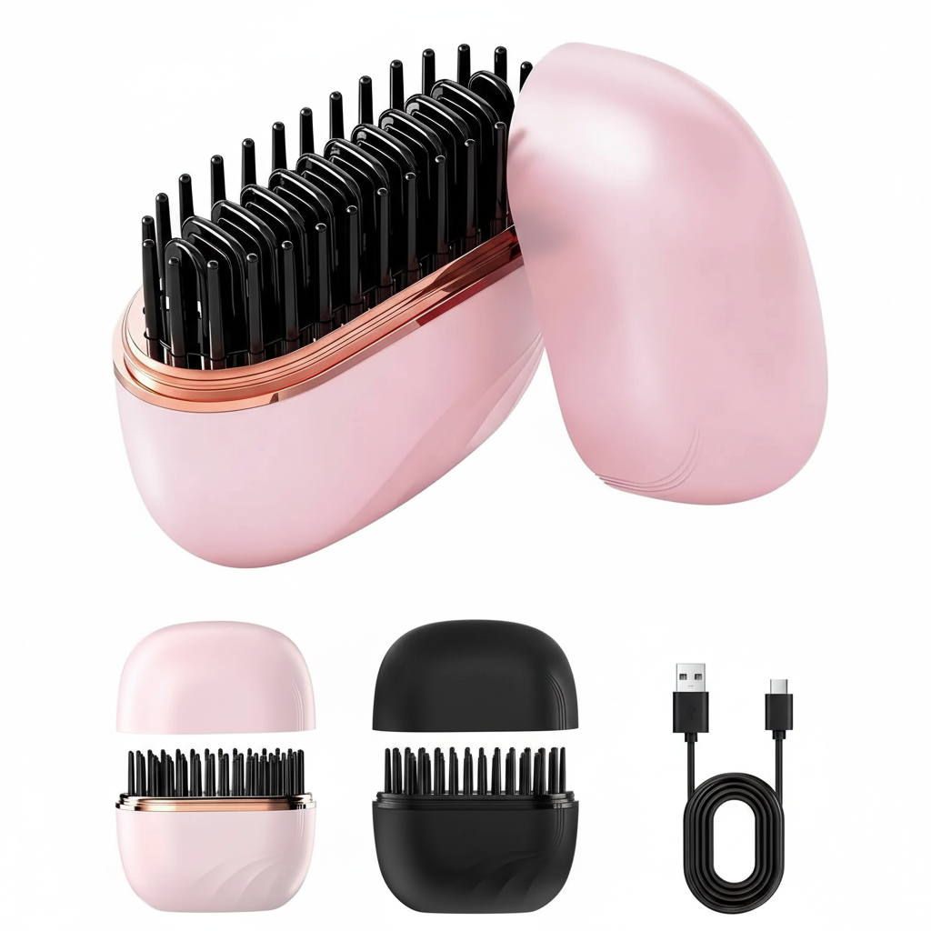 Bezprzewodowa Szczotka Prostownica Mini